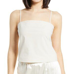 NWT Vero Moda Giana Singlet Cropped Top Cami Tan Size Large